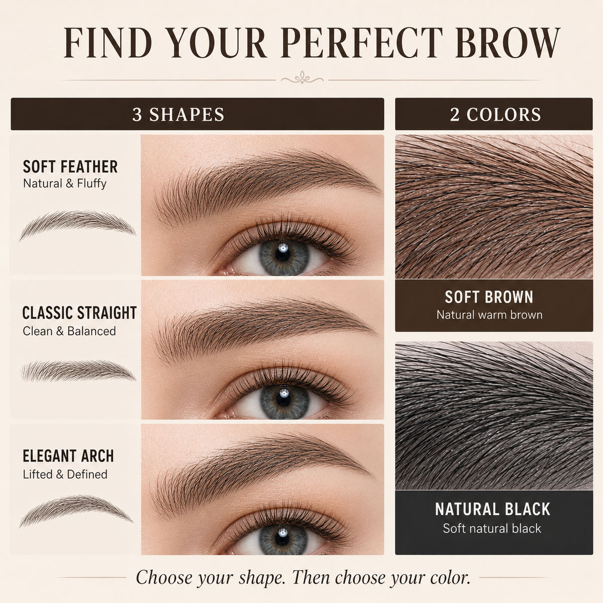 Oriach® Realistic Hair-Stroke Brow Transfers